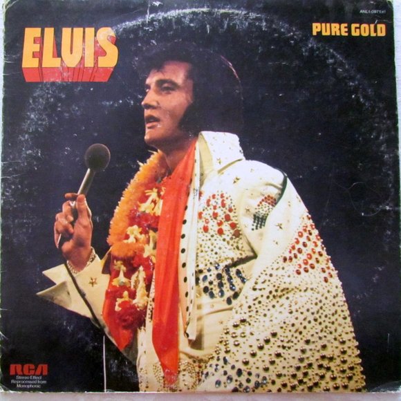 ELVIS PURE GOLD VINYL RECORD LP 1975 VINTAGE ALBUM, RCA - Picture 1 of 4